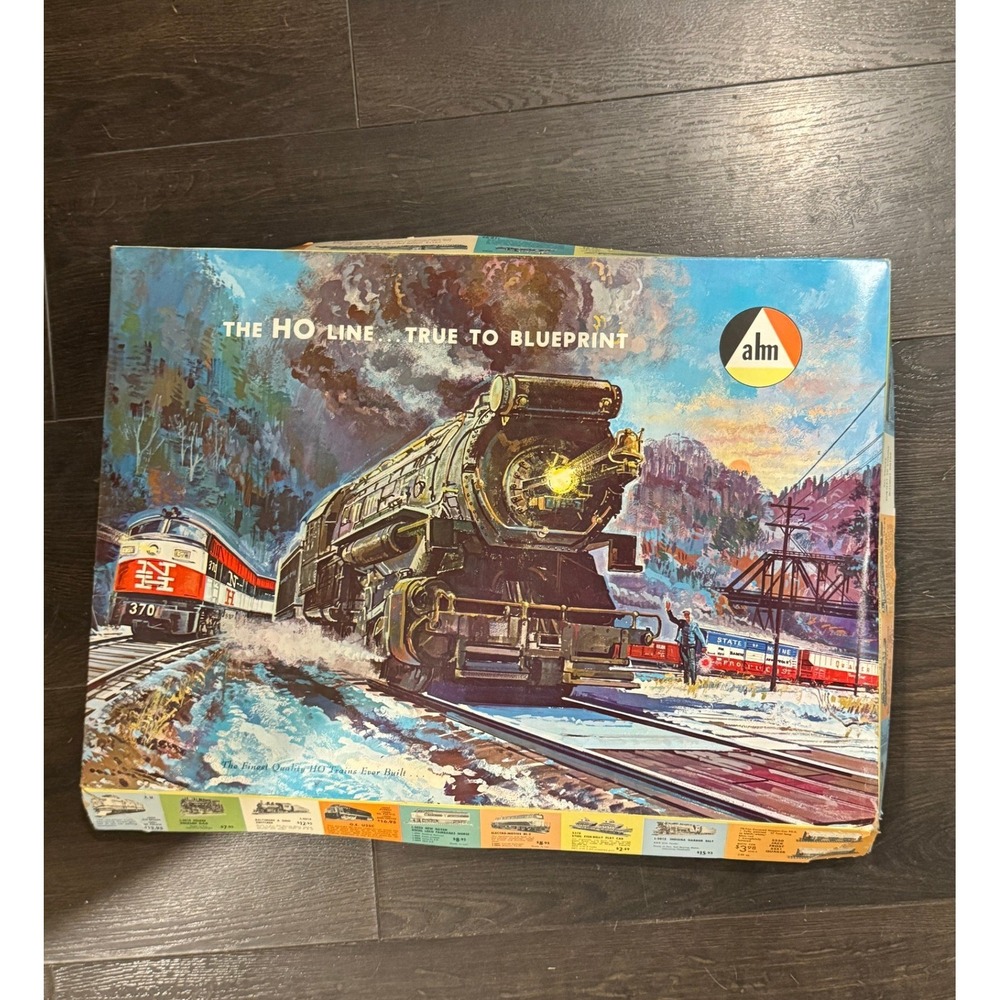Vintage AHM The HO Line Thunderbolt Train Set Baltimore Ohio Barnum Scale 69525A